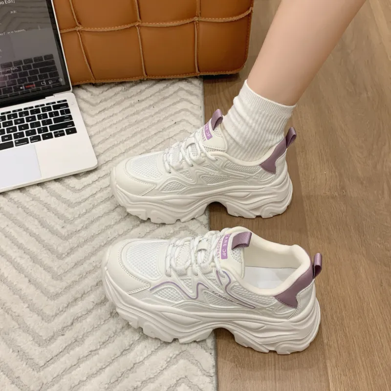Boldi Kuki Breathable Height Increase Low Top Chunky Sneakers Women's-1