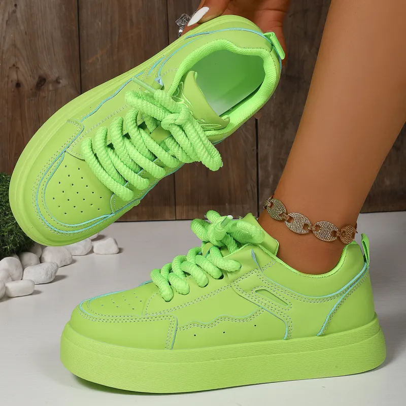 Boldi Kuki Low Top Skateboard Shoes Unisex Green-5
