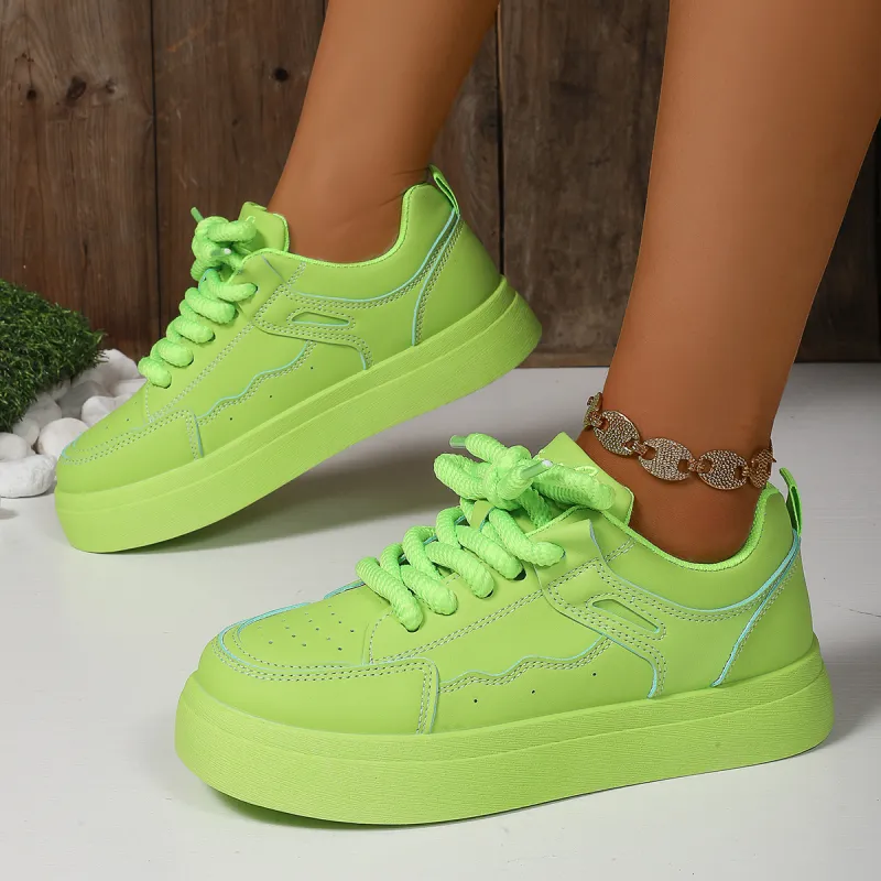 Boldi Kuki Low Top Skateboard Shoes Unisex Green-6