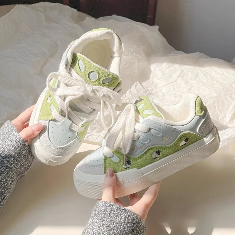 Boldi Kuki Low Top Skateboard Shoes Women's Grassland Green-1