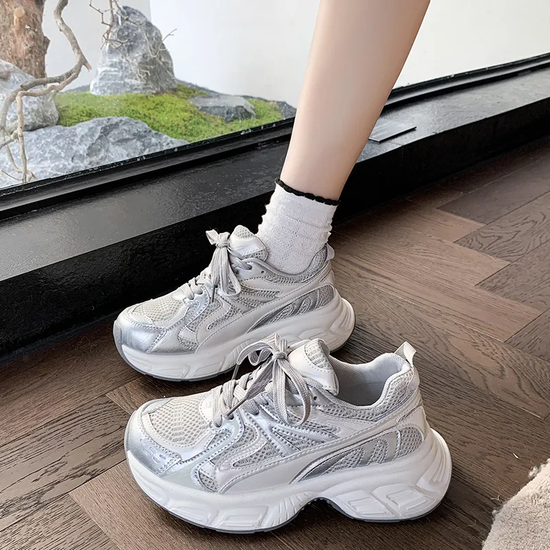 Boldi Kuki Slip Resistant Low Top Chunky Sneakers Women's-6