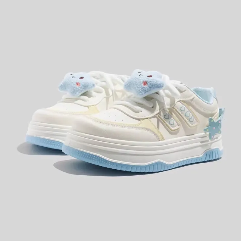 Boldi Kuki Low Top Skateboard Shoes Women's Sky Blue-2