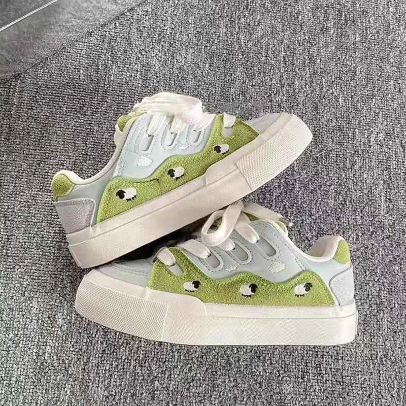 Boldi Kuki Low Top Skateboard Shoes Women's Grassland Green-5