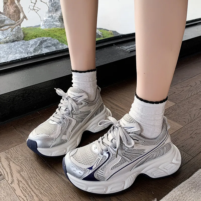 Boldi Kuki Slip Resistant Low Top Chunky Sneakers Women's-4