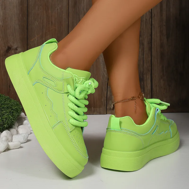 Boldi Kuki Low Top Skateboard Shoes Unisex Green-2
