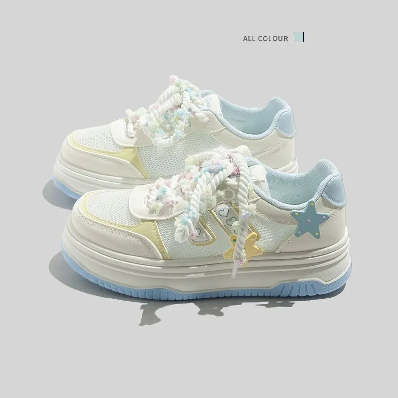 Boldi Kuki Low Top Skateboard Shoes Women's Sky Blue-3