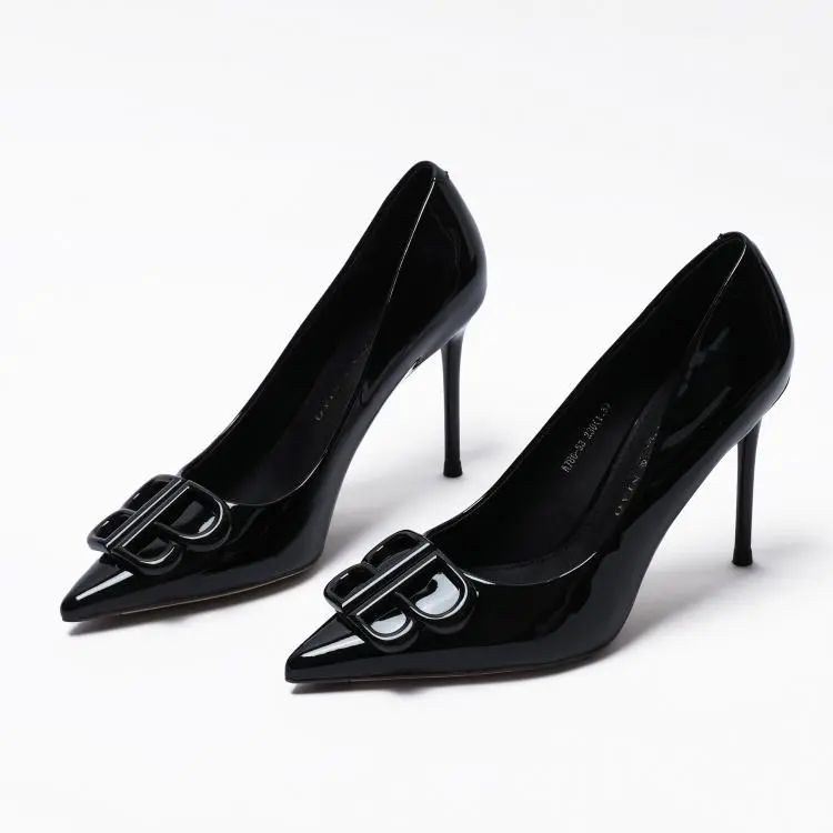 FESOUNE Slim Heel High Heels 8cm Women's-9