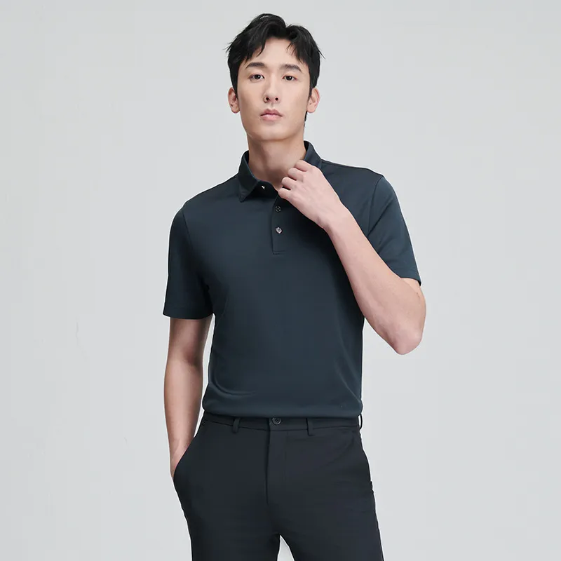 SAINT ANGELO Polo Shirt Unisex Denim Blue-2