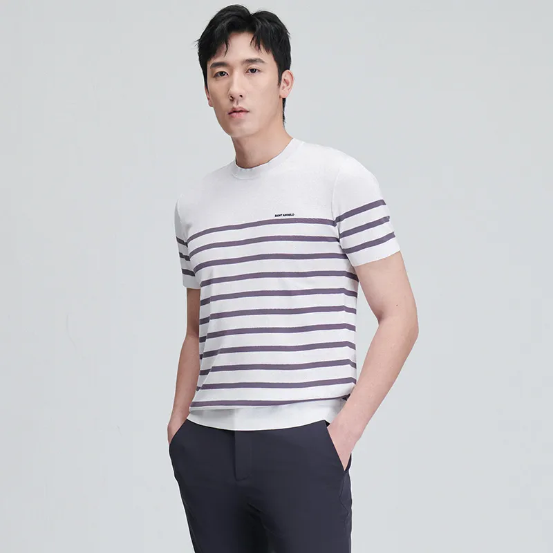 SAINT ANGELO T Shirt Unisex Lilac-2