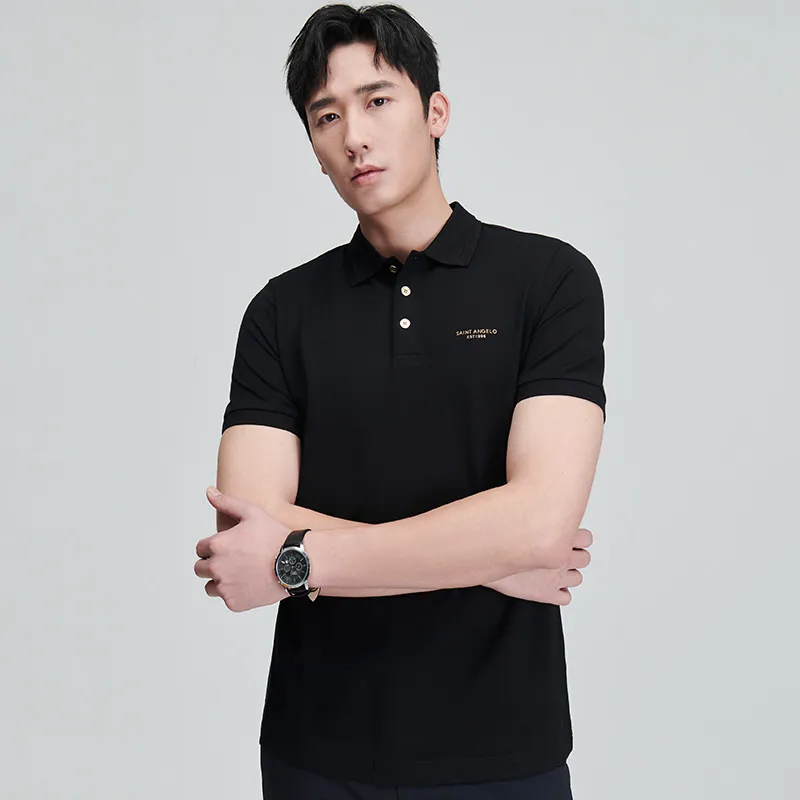 SAINT ANGELO Polo Shirts Unisex Black-3