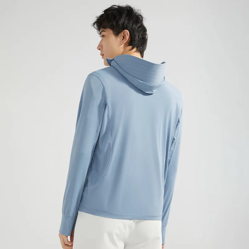 MIIOW Casual Hooded Lightweight Ice Silk Sun Protection Clothing Unisex-6