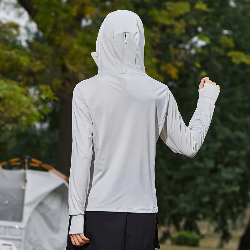 MIIOW UV Protection Stretch UV Protection Loose Fit Hooded Sun Protection Clothing Women's-13