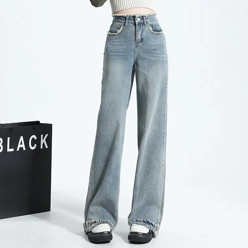 MIIOW Jeans Women's Vintage Blue-3