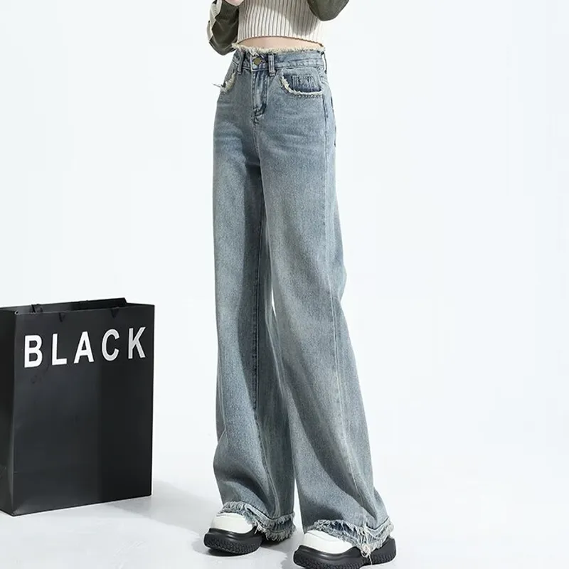 MIIOW Jeans Women's Vintage Blue-1