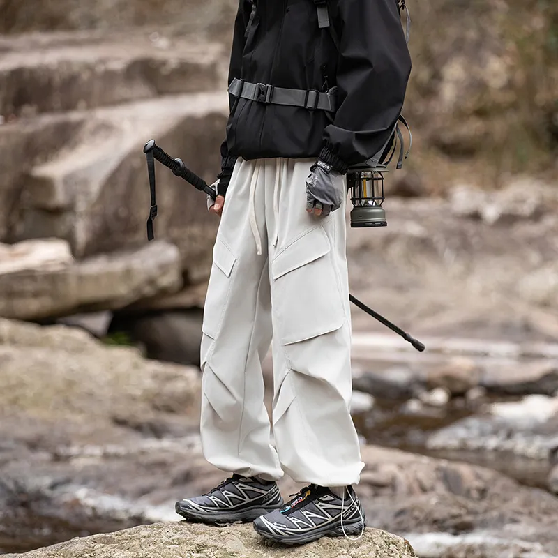 MIIOW Casual Pants Unisex Shadow Coffee-10