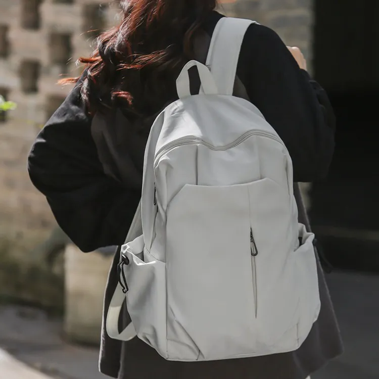 Aini Rabbit Nylon Backpack Regular Unisex Black/White/Gray/Red-6