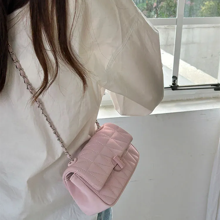 Aini Rabbit PU Shoulder Bag, Crossbody Bag Regular Women's Light Green/Pink/Silver/Black-9