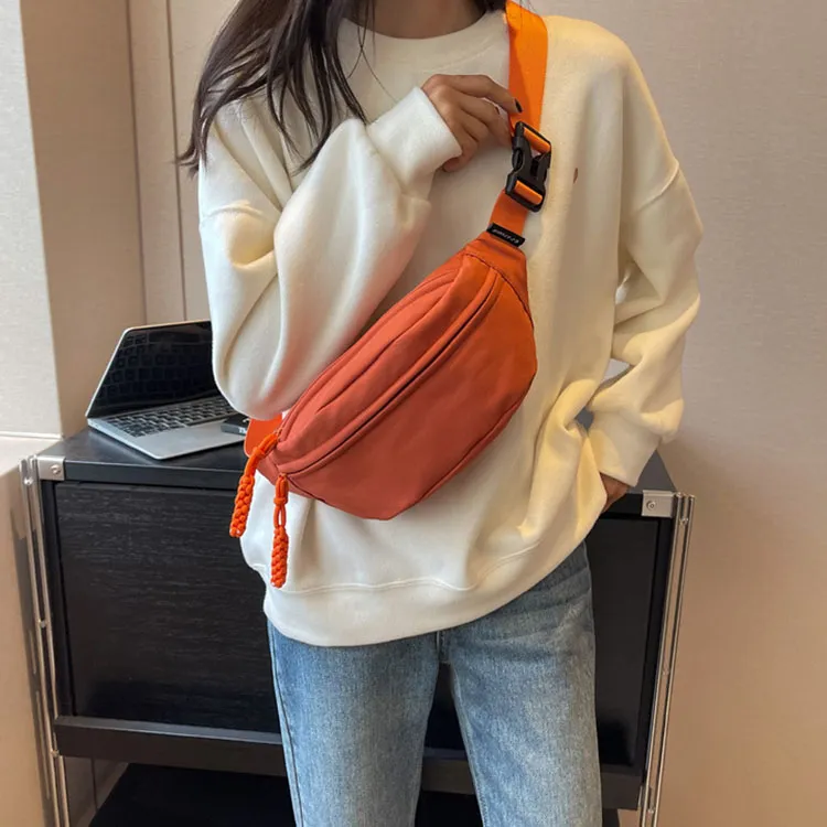 CMLZIUA Canvas Bag Cell Phone Fanny Pack Sling Bag Shoulder Bag Crossbody Bag Regular Unisex Multicolor-1