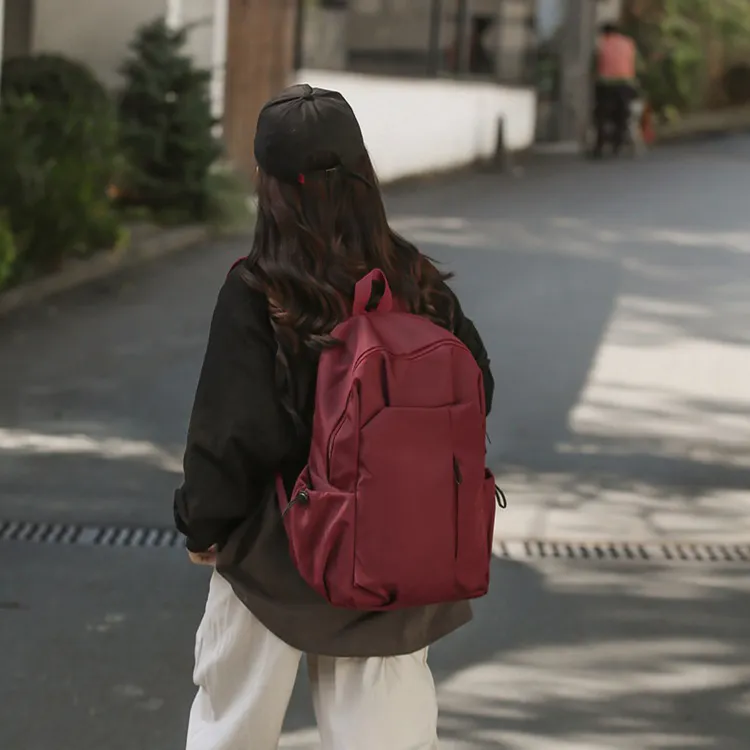 Aini Rabbit Nylon Backpack Regular Unisex Black/White/Gray/Red-13