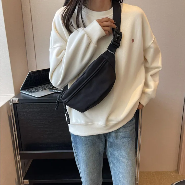 Aini Rabbit Canvas Bag, Fanny Pack, Crossbody Bag Regular Unisex Ecru/Pink/Orange/Red/Black-23