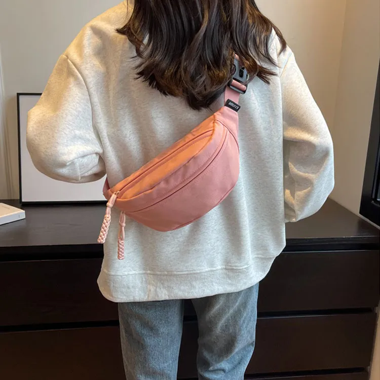 Aini Rabbit Canvas Bag, Fanny Pack, Crossbody Bag Regular Unisex Ecru/Pink/Orange/Red/Black-7