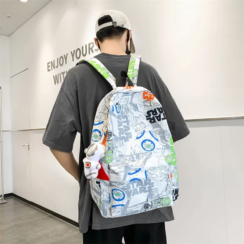 Aini Rabbit Nylon Backpack Regular Unisex Multicolor-2