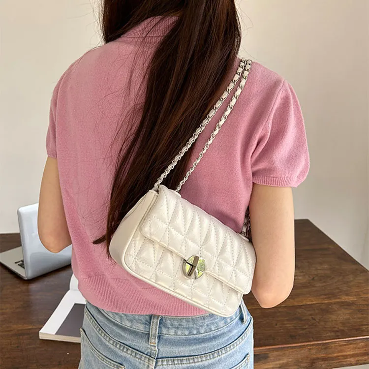 Aini Rabbit PU Shoulder Bag, Crossbody Bag Regular Women's Light Green/Pink/Silver/Black-12