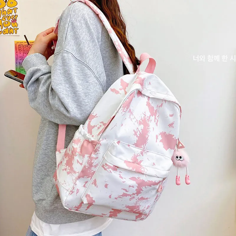 Aini Rabbit Nylon Backpack Unisex Multicolor-17