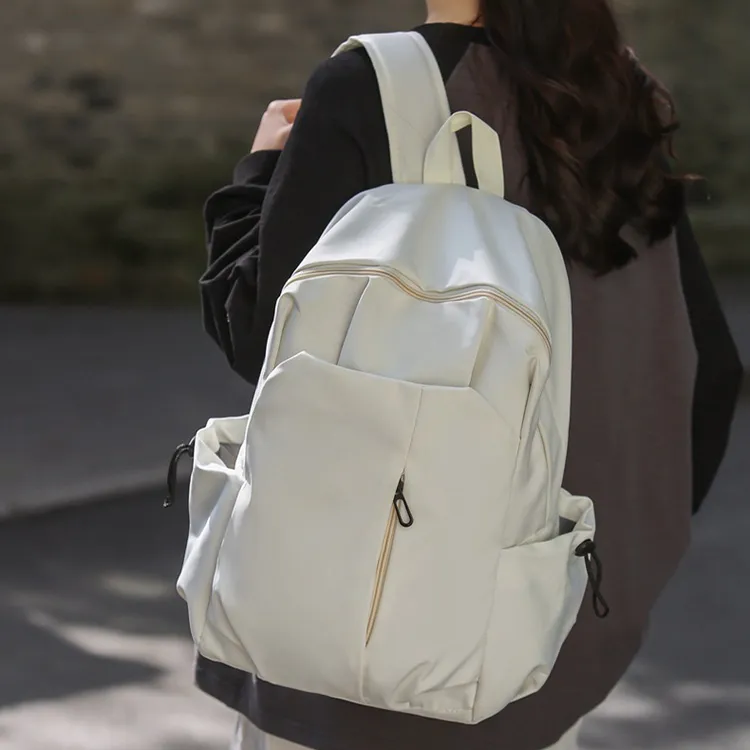 Aini Rabbit Nylon Backpack Regular Unisex Black/White/Gray/Red-5