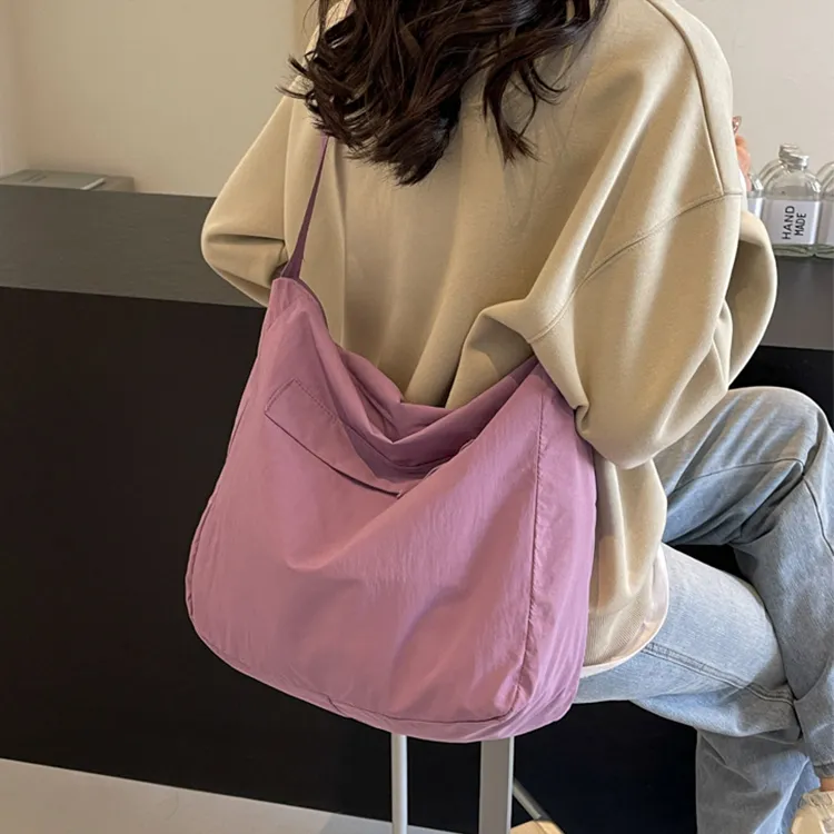 Aini Rabbit Fabric Crossbody Bags Shoulder Bags Unisex Ecru/Black/Blue/Pink/Purple-20
