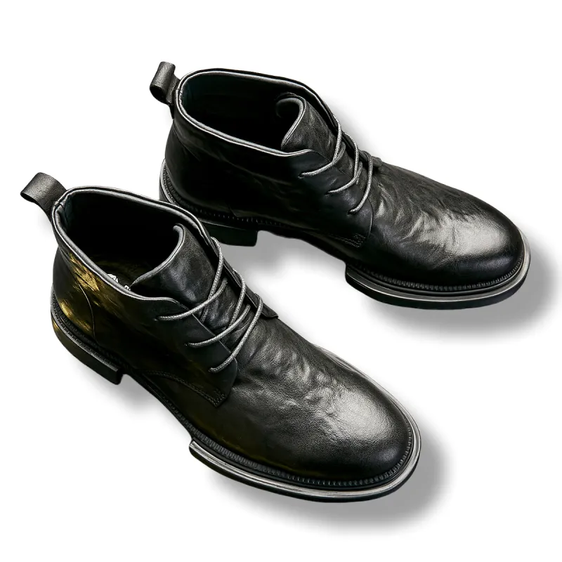 Brounvanm Ankle Boots Men's Black-4