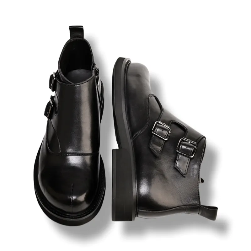 Brounvanm Ankle Boots Men's Black-3