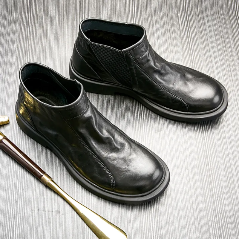 Brounvanm Martin Boot Ankle Boots 4CM Men's-8