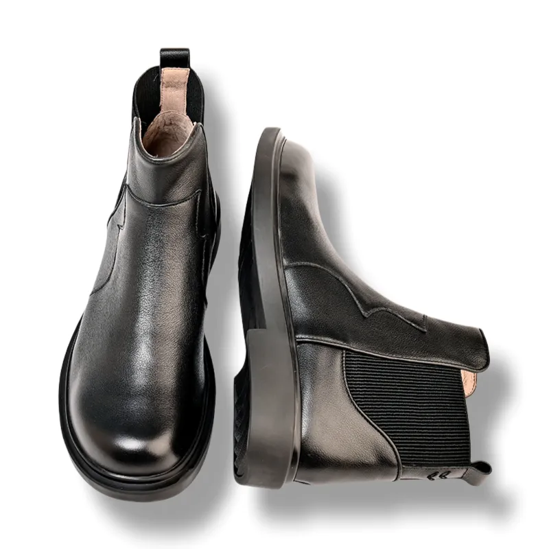 Brounvanm Short Chelsea Boots Men's Black-2
