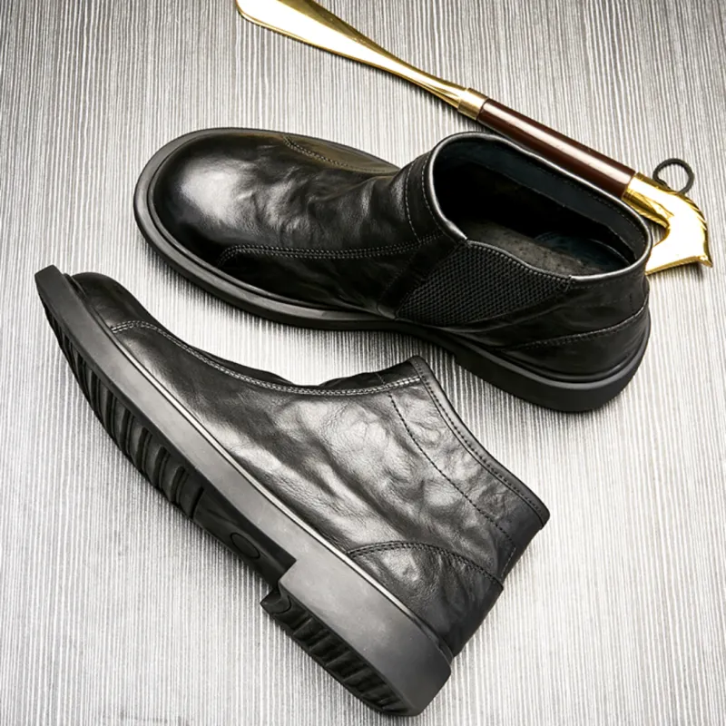 Brounvanm Martin Boot Ankle Boots 4CM Men's-7