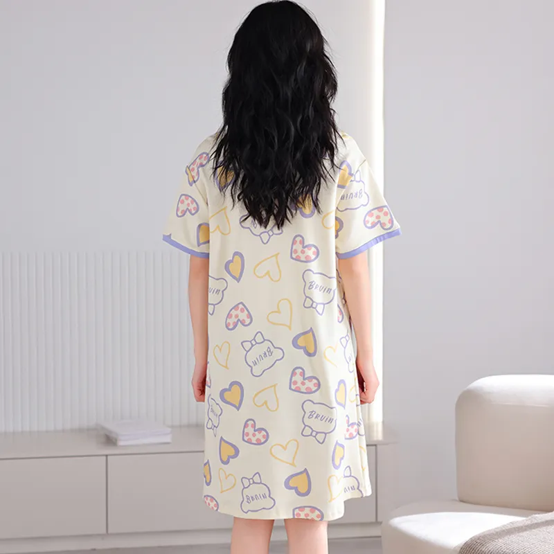 William Nightgown Women's DCDY 100% Cotton Women's 3809-1