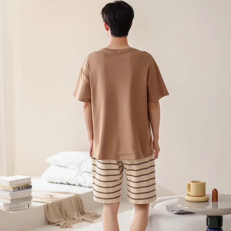 William Pajama Set Men's Light Brown-1