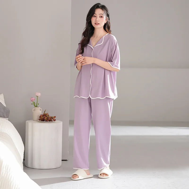 William Pajama Set Women's Light Purple-4