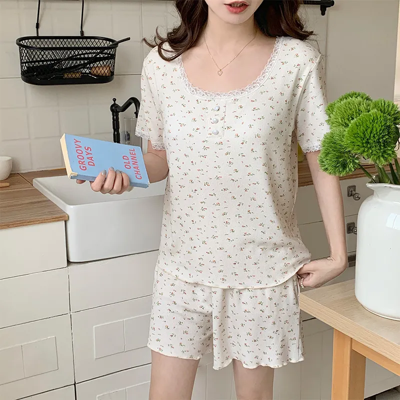 William Pajama Set Women's White-4