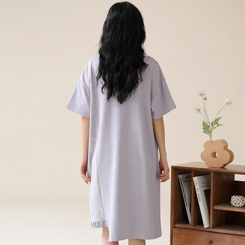 William Nightgown Women's Light Purple-4