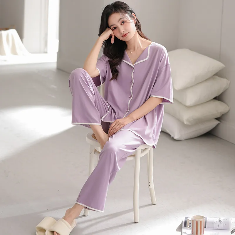William Pajama Set Women's Light Purple-1