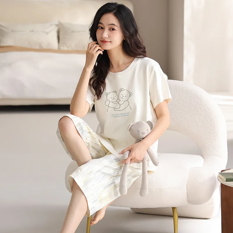 William Pajama Set Women's Ivory-2