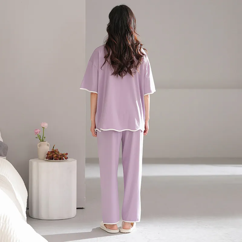 William Pajama Set Women's Light Purple-5