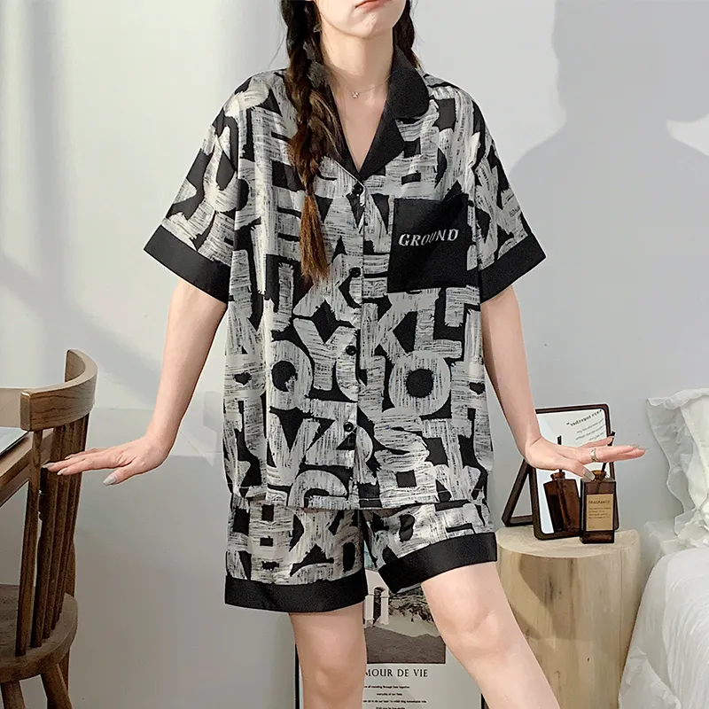 William Pajama Set Women's Black-5