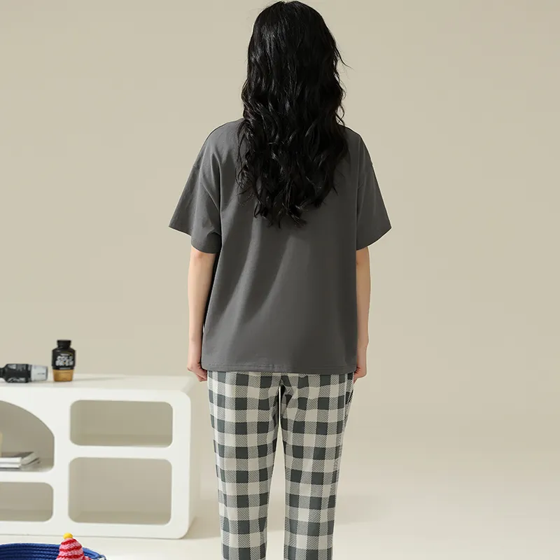 William Pajama Set Women's Gray-1