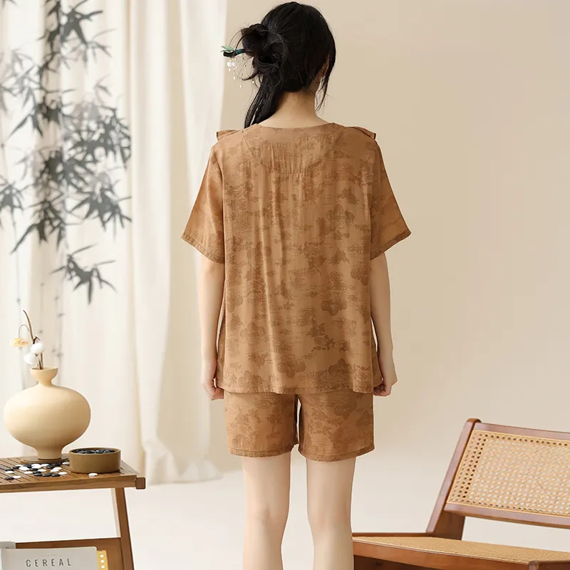William Pajama Set Women's Light Brown-1