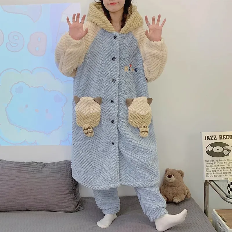 William Pajama Set Women's Sky Blue-3