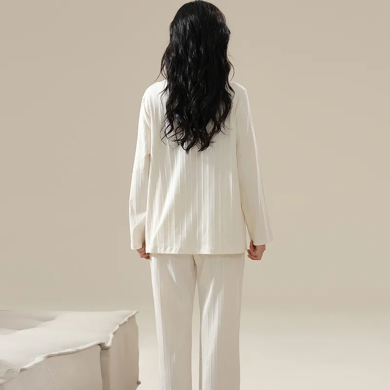 William Pajama Set Women's White-1