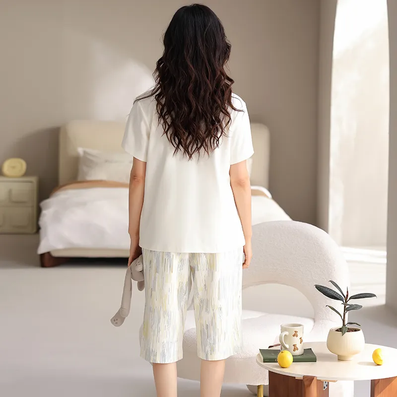 William Pajama Set Women's Ivory-4