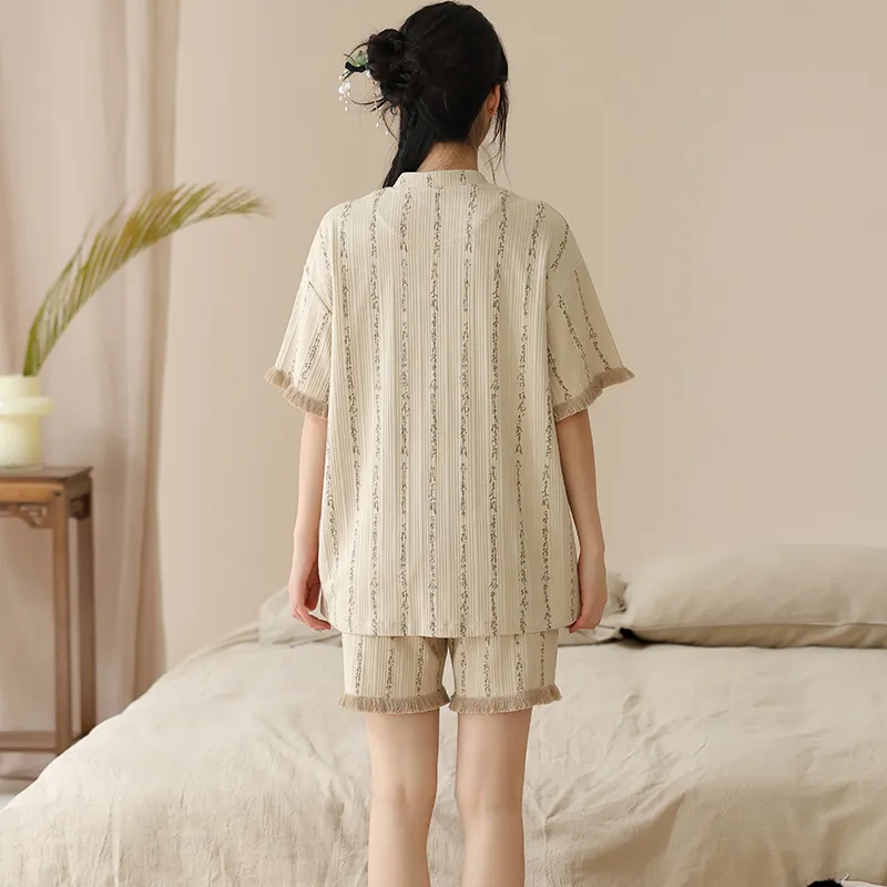 William Pajama Set Women's Beige Apricot-1
